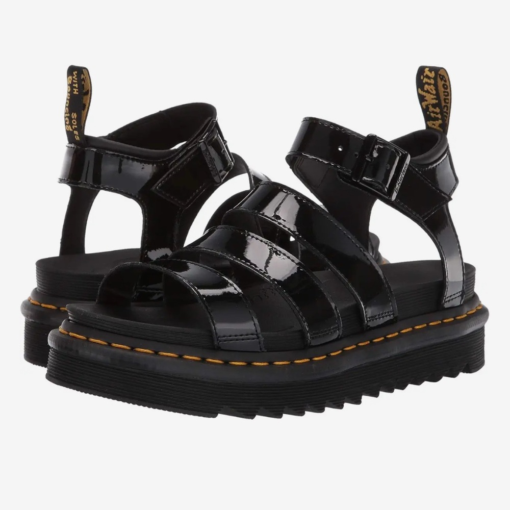 Dr. Martens Black Strappy Sandals